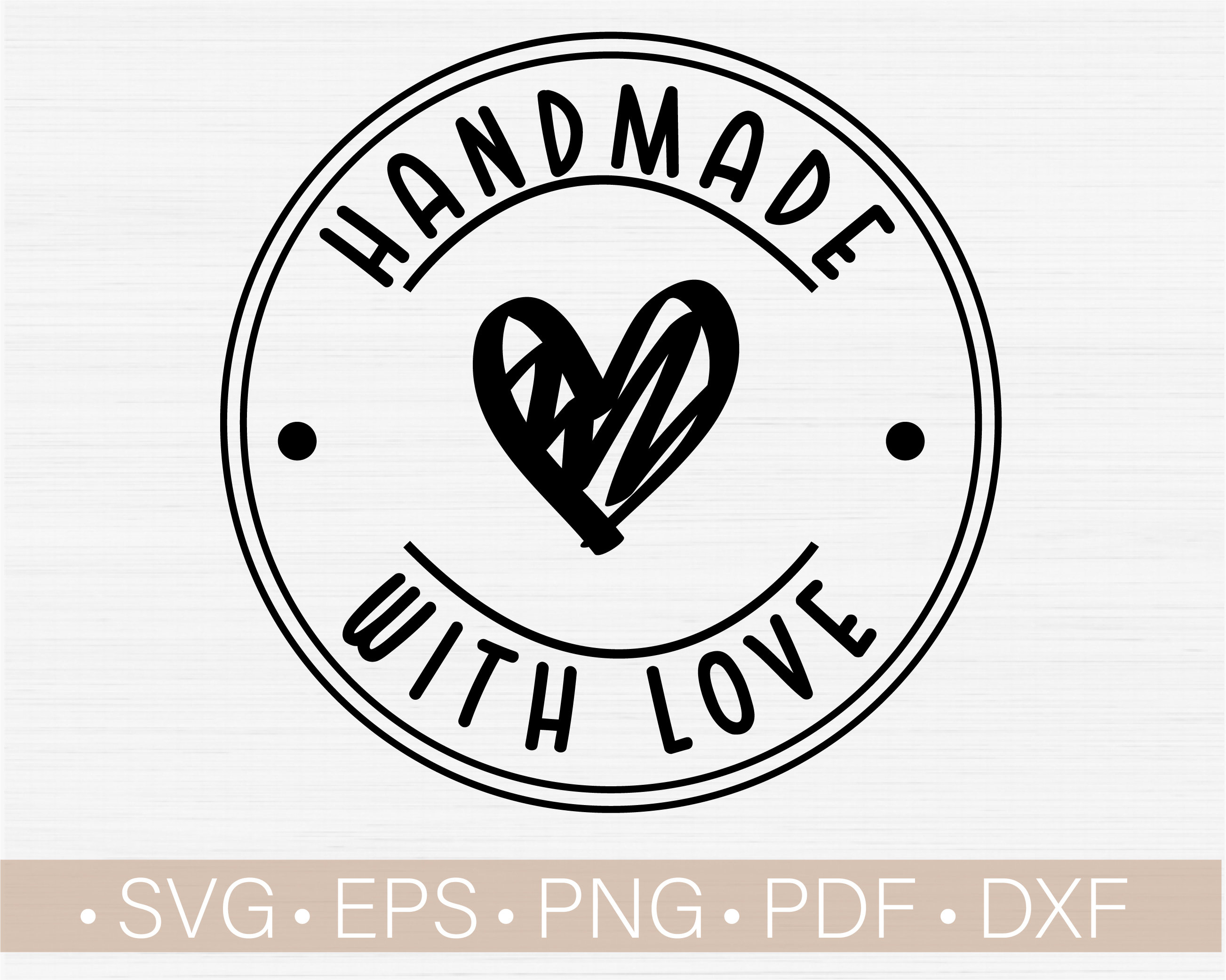 Round Handmade With Love Tags, Handmade Label, Thank You, Gift Tags, Labels,  Business Packaging, Party, Price Tags 