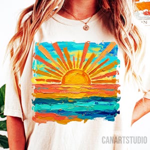 Forever Chasing Sunsets Png | Vintage Summer PNG | Retro Beach Shirt Design image 9