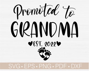 Promoted to grandma svg Est 2021 SVG New mimi svg Mother/'s Day svg gift png pdf Family shirt t shirt mug design svg Promoted to mimi svg