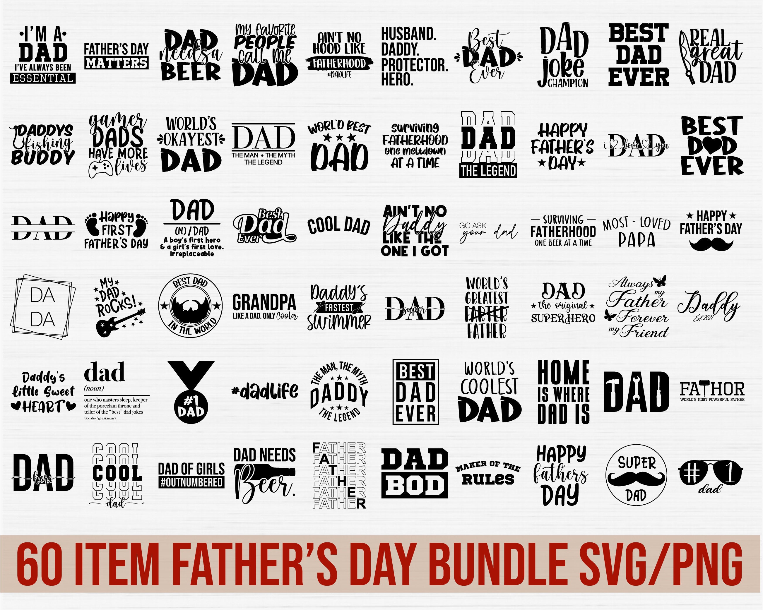 Download Dad Svg Bundle Father's Day 2021 Svg Png Bundle | Etsy