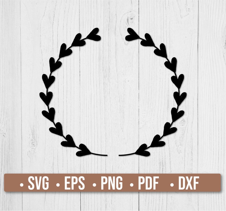 Download Heart Wreath Circle Frame Svg Laurel Wreath Svg files for ...