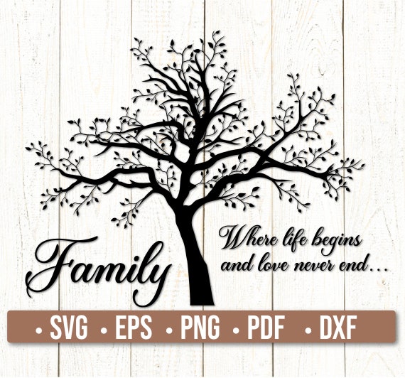 Download Family Tree SVG Family Quote Svg Files for Cricut | Etsy