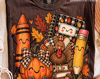 Thanksgiving Teacher PNG, Sublimation Digital File