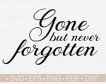 Gone But Not | Etsy