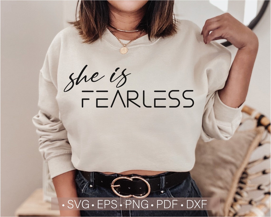 She is Fearless Svg Bible Verse Svg Bible Quotes Svg - Etsy