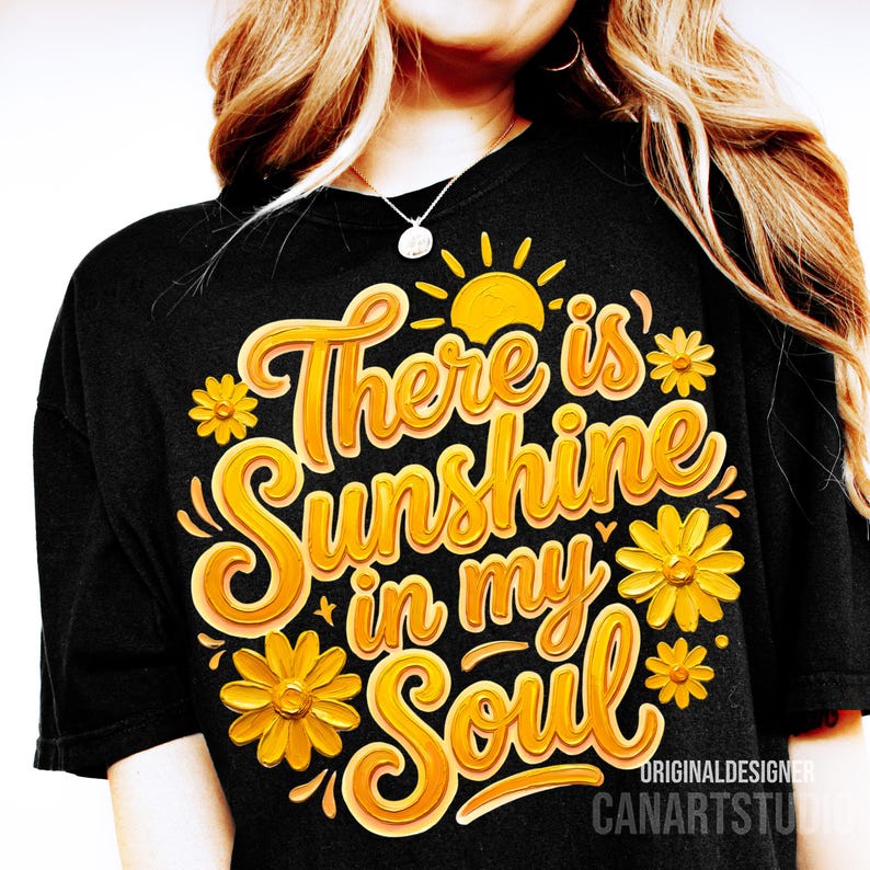 Il y a du soleil dans mon âme PNG, citation chrétienne d'été, conception de sublimation de soleil de foi image 6