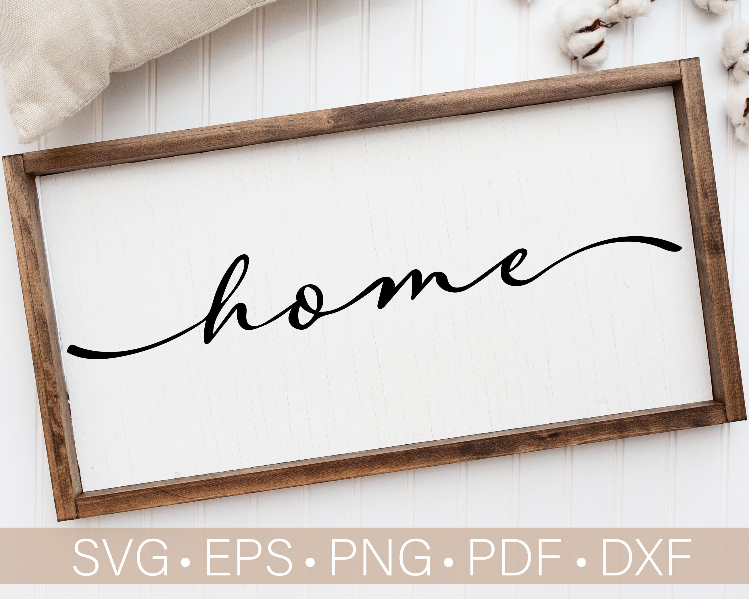 Home Svg Cut File Rustic Farmhouse Wood Sign Svg Dxf | Etsy