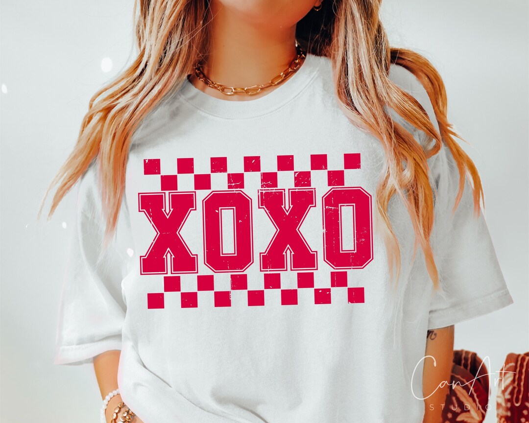 Xoxo Svg Png, Valentine's Day Svg, Distressed Retro Shirt Design ...