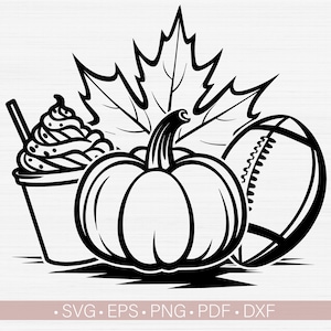 Herbst geschnitten Datei, Herbst Dinge geschnitten Datei für Cricut, Herbst Clipart, Fußball Shirt Design Eisen auf Transfer
