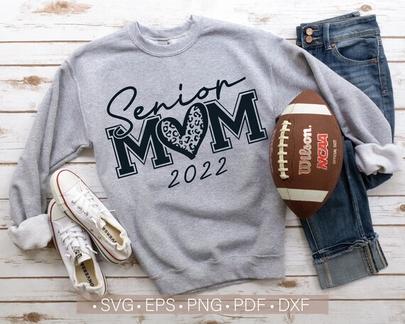 Senior Mom 2022 Svg Senior Mom Leopard 