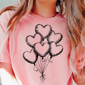 Herz Ballon SVG, Valentinstag SVG Png, Liebe Ballon Bundle, Cricut Silhouette Sublimation Designs, Clipart, Vintage DIY Bastelbedarf