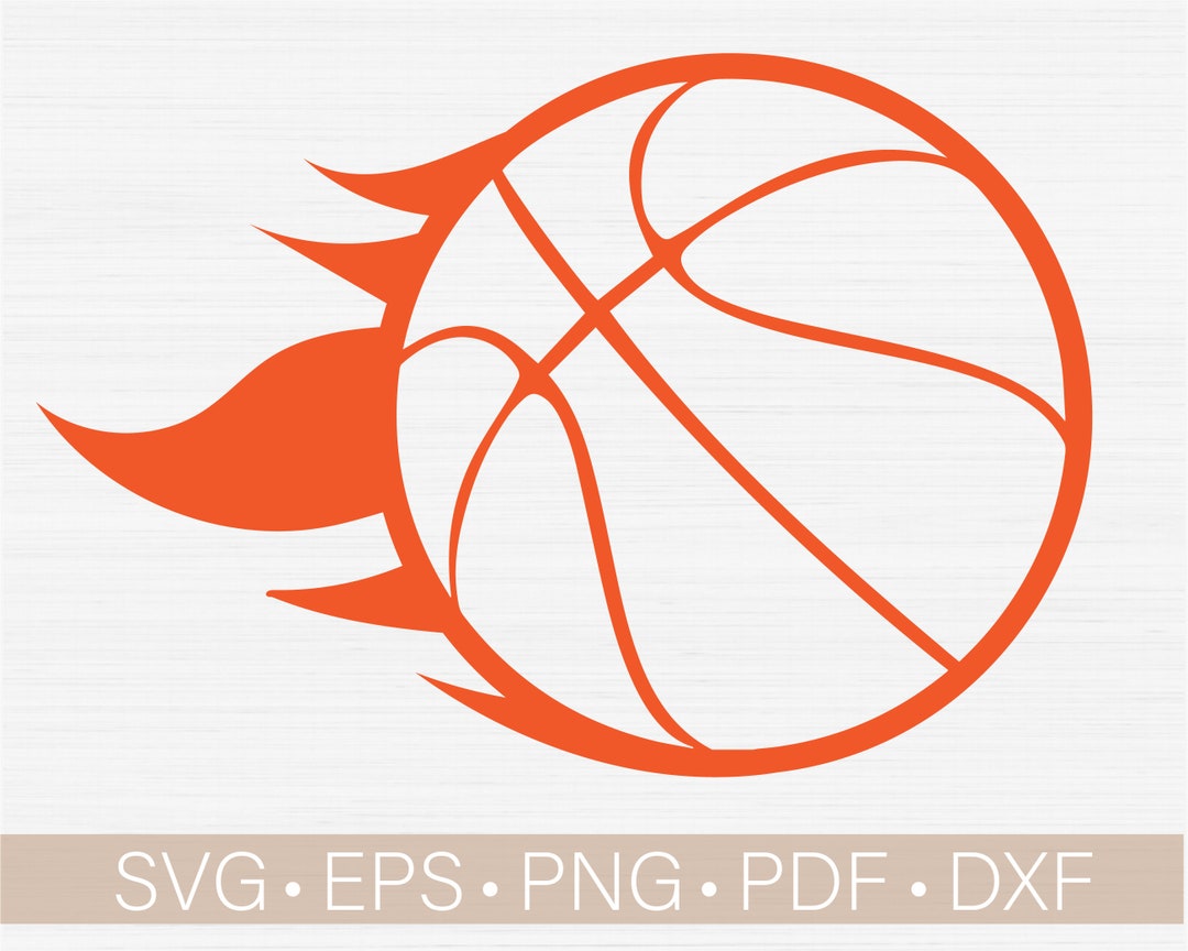 Basketball Logo Svg Basketball Svg Basketball Flames Svg