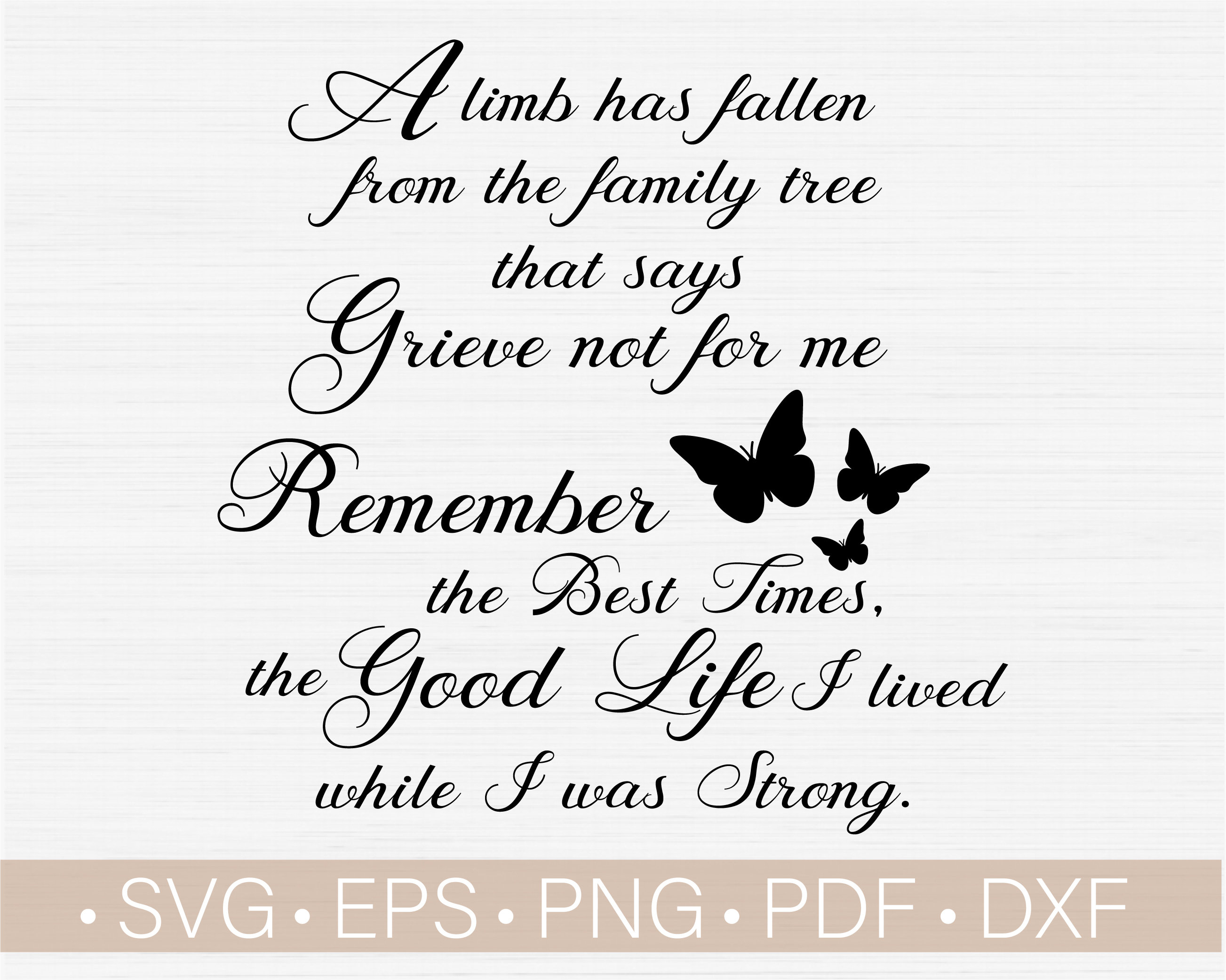 Download A Limp Has Fallen Svg Memorial Quote Svg Angel Quote Svg Etsy