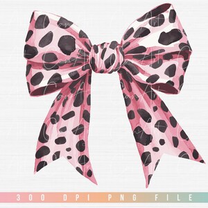Watercolor Bow Clipart: Coquette Ribbon PNG, Girly Retro Design (Digital Print File)