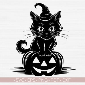Halloween Cat SVG: Kids Cricut Shirt Design (Digital Download)