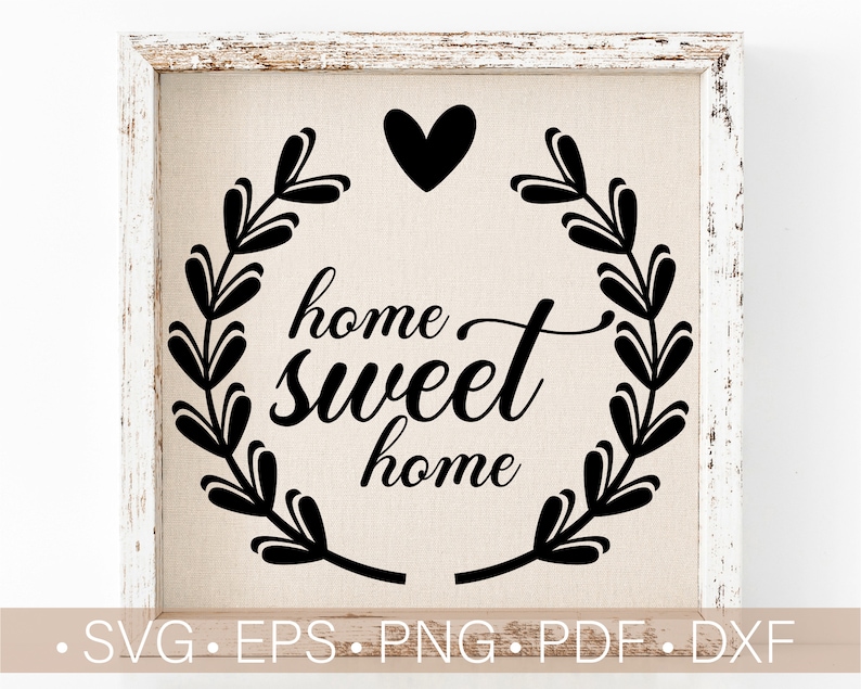 Free Free Horizontal Home Sweet Home Svg