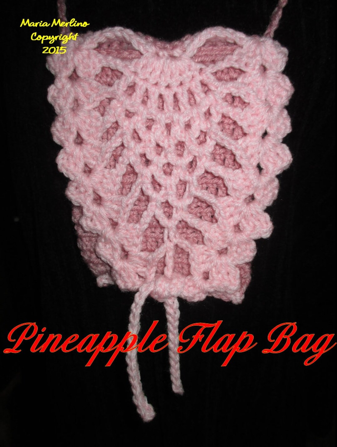 Crochet Pineapple Stitch Flap Bag Cross Body Pattern - Etsy