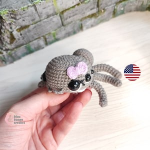 Patrón de crochet de araña: MINI muñeca Amigurumi de Halloween (Patrón PDF)