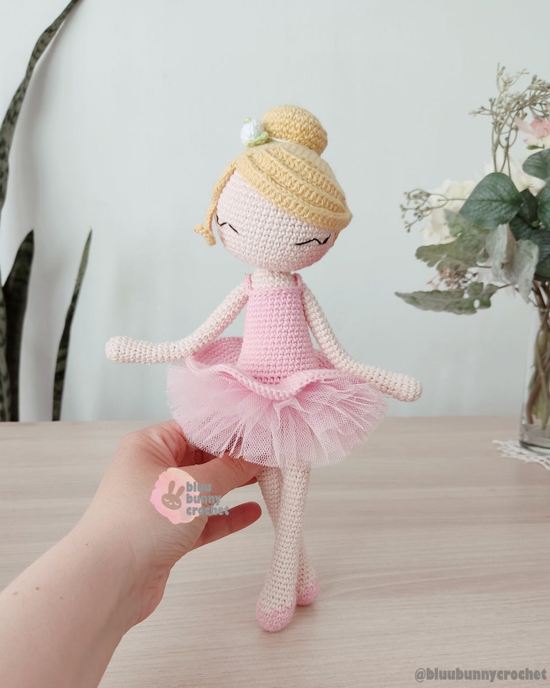 Ballerina Crochet Doll Pattern Eng/hun/esp/pt/de Amigurumi Etsy