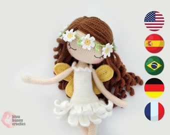 Ballerina Flower Fairy Doll Crochet Pattern