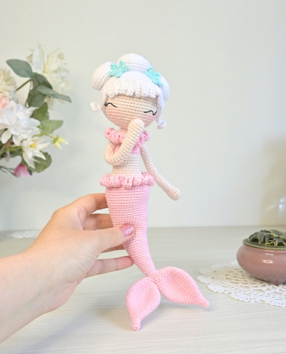 人魚のあみぐるみ人形の編み図 - Etsy 日本