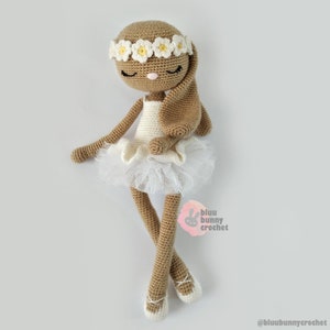 Ballerina Crochet Bunny Doll Pattern ENG ESP PT - Etsy