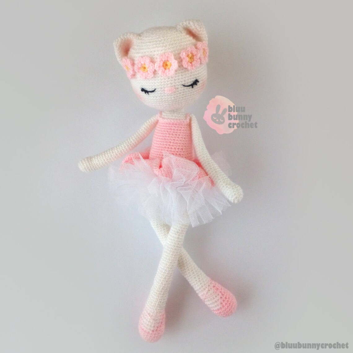 Ballerina Crochet Cat Doll Pattern Amigurumi Kitty Doll with Etsy