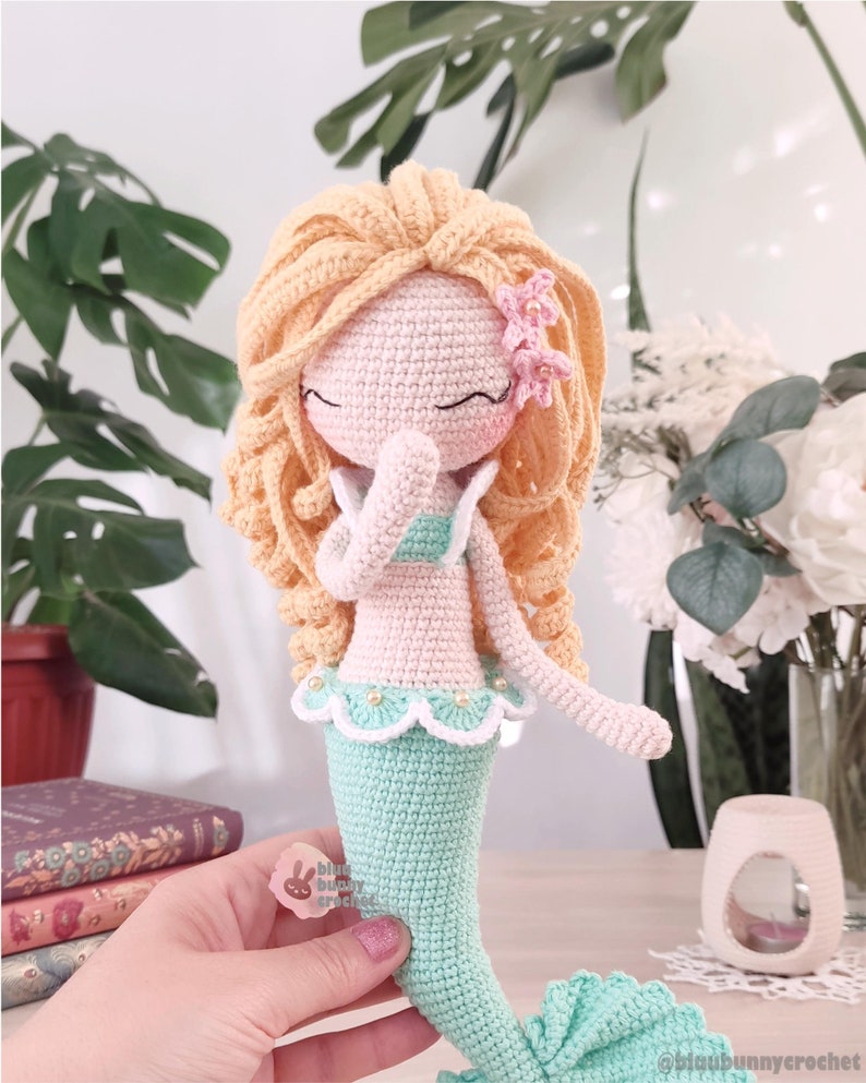 Crochet Mermaid Pattern MEDIUM Sizeeng/esp/hun Mermaid Etsy