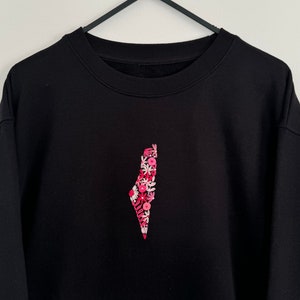 Custom Palestine embroidered sweatshirt
