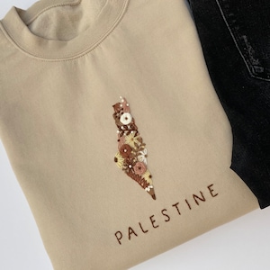 Palestine embroidered sweatshirt/hoodie