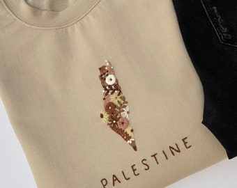 Palestine embroidered sweatshirt/hoodie