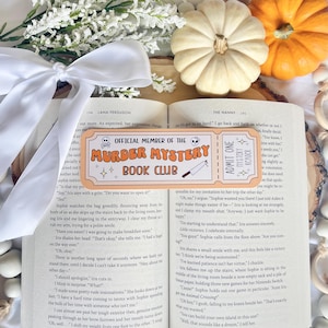 Murder Mystery Book Club Bookmark