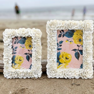 Seashell Picture Frames, Seashell Art, Decorative Shell Frame, Shell Art, Coastal Art, Collectables, Sea Art, Home Decorations, Gifts
