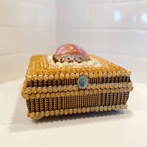 Seashell Jewelry Box, Seashell Art, Decorative Box, Shell Art, Coastal Art, Coastal Collectables, Sea Art, Home Decorations, Jewelry