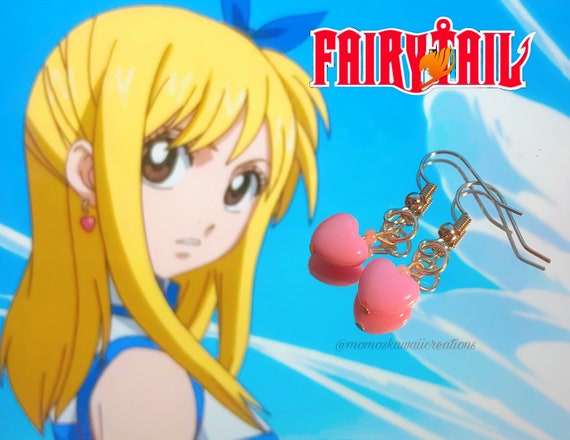 Fairy Tail Lucy H Anime Inspired Earrings 