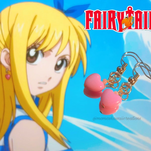 Fairy Tail Lucy H anime inspired earrings