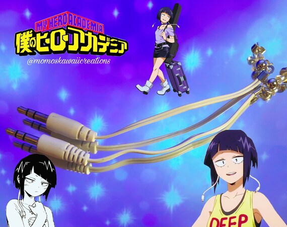 My hero academia Jirou earphone jack anime inspired earrings