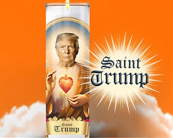 Saint Donald Trump Prayer Candle Sticker, Political Parody, Devotional, Novelty, Republican, Conservative, Donald Trump 2024 Sticker