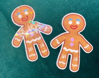 Shrek Sticker, Gingy, Gingy Sticker, Gingerbread Man, Matte Sticker Decal, Glitter, Gift for Shrek Fans