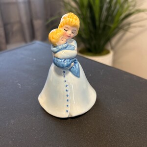 Vintage Norcrest Mother with baby boy bell made in Japan