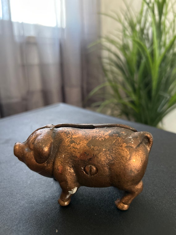 VINTAGE CAST IRON PIG BANKブタ貯金箱　ヴィンテージ鋳鉄 VINTAGE CAST IRON PIG BANKブタ貯金箱 ヴィンテージ鋳鉄