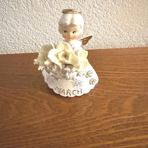 Vintage Geo L. Lefton March Daffodil Aquarium Figurine. 1950’s/60’s. As Is Item