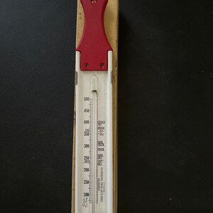 Old Chaney Tru-Temp Deep frying and Candy Thermometer! Vintage farmhouse item!