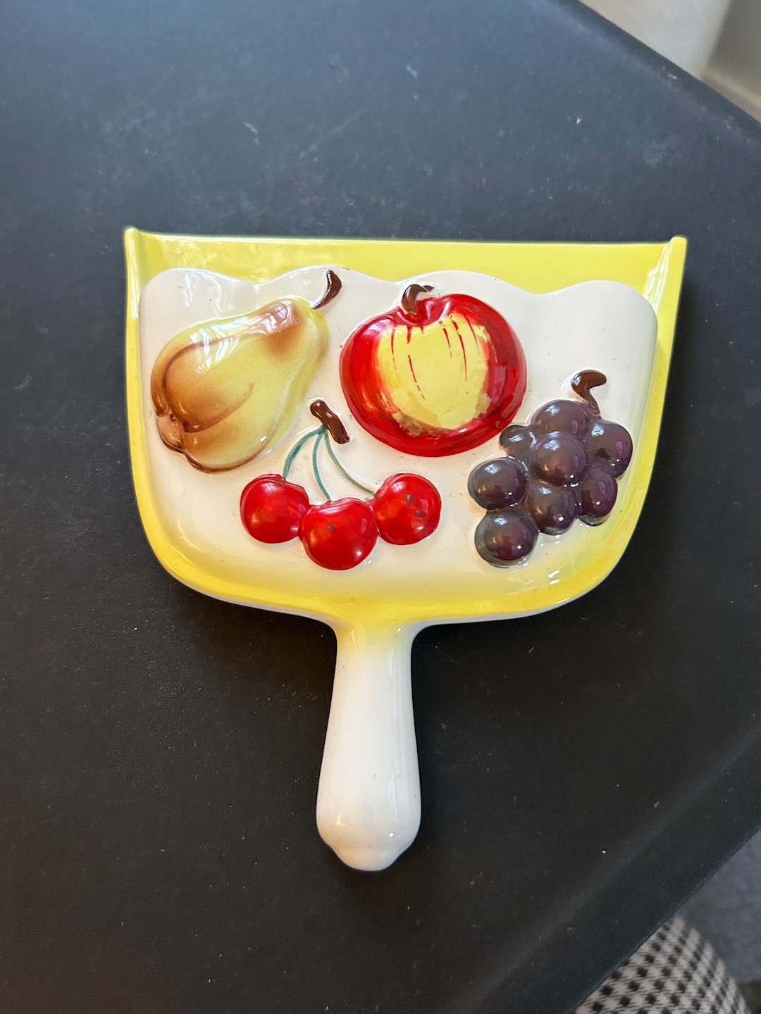 Vintage Ceramic Kitchen Wall Dustpan Planter With Fruit Motifs. - Etsy