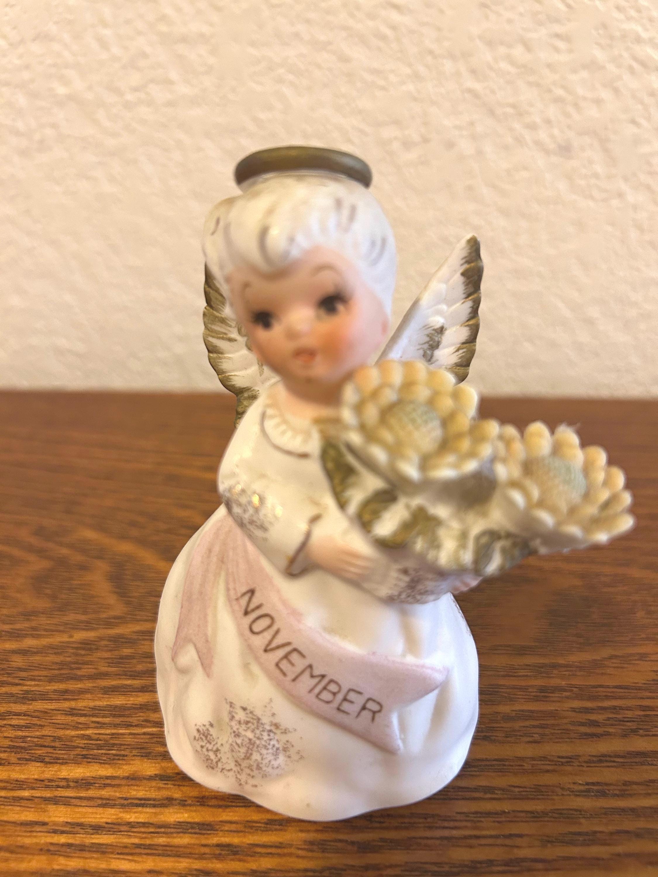 Lefton Birthstone Angel Figurine - Etsy