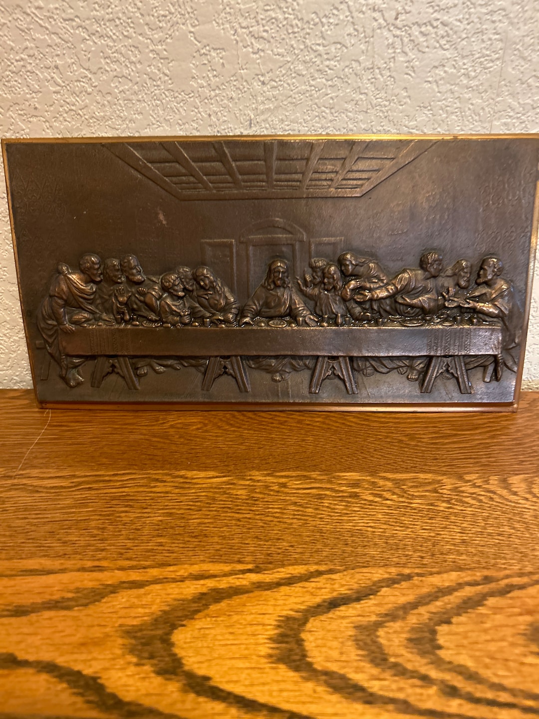 Brass and Copper Last Supper 1930s 40s Basrelief Etsy