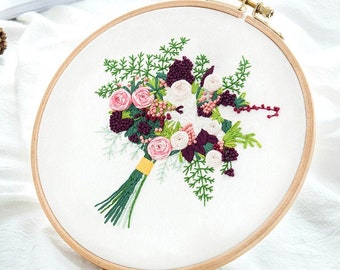 DIY Embroidery Kit beginner, Beginner Embroidery kit, embroidery set cross stitch, Hand Embroidery Kit, Needlepoint, Kits DIY embroidery set