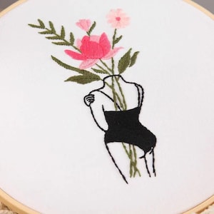 Feminist Embroidery Kit beginner, Beginner Embroidery kit, DIY embroidery kit cross stitch, Hand Embroidery Kit, Needlepoint, Craft Kit