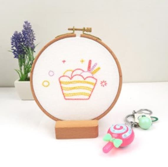 My Little Garden Embroidery KIT FOR KIDS With Pre-printed Fabric