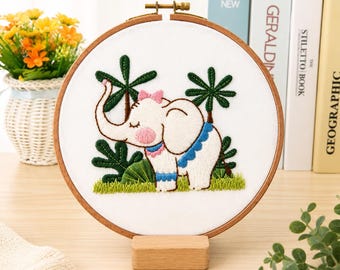 DIY Embroidery Kit beginner, Beginner Embroidery kit, Modern embroidery kit cross stitch, Hand Embroidery Kit, Needlepoint, DIY Craft Kit